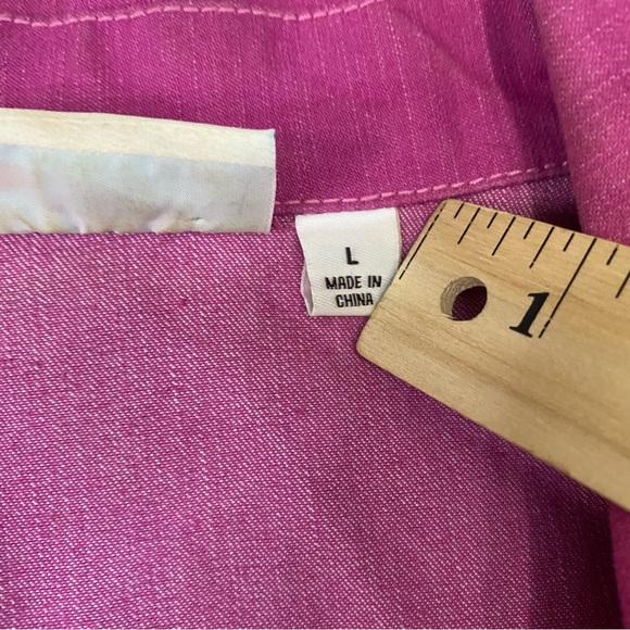 Denim&Co Pink Blazer Womens Jacket Pockets Size Large - Picture 5 of 9